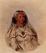 George Catlin, Sha-KO-KA, Mandan Girl